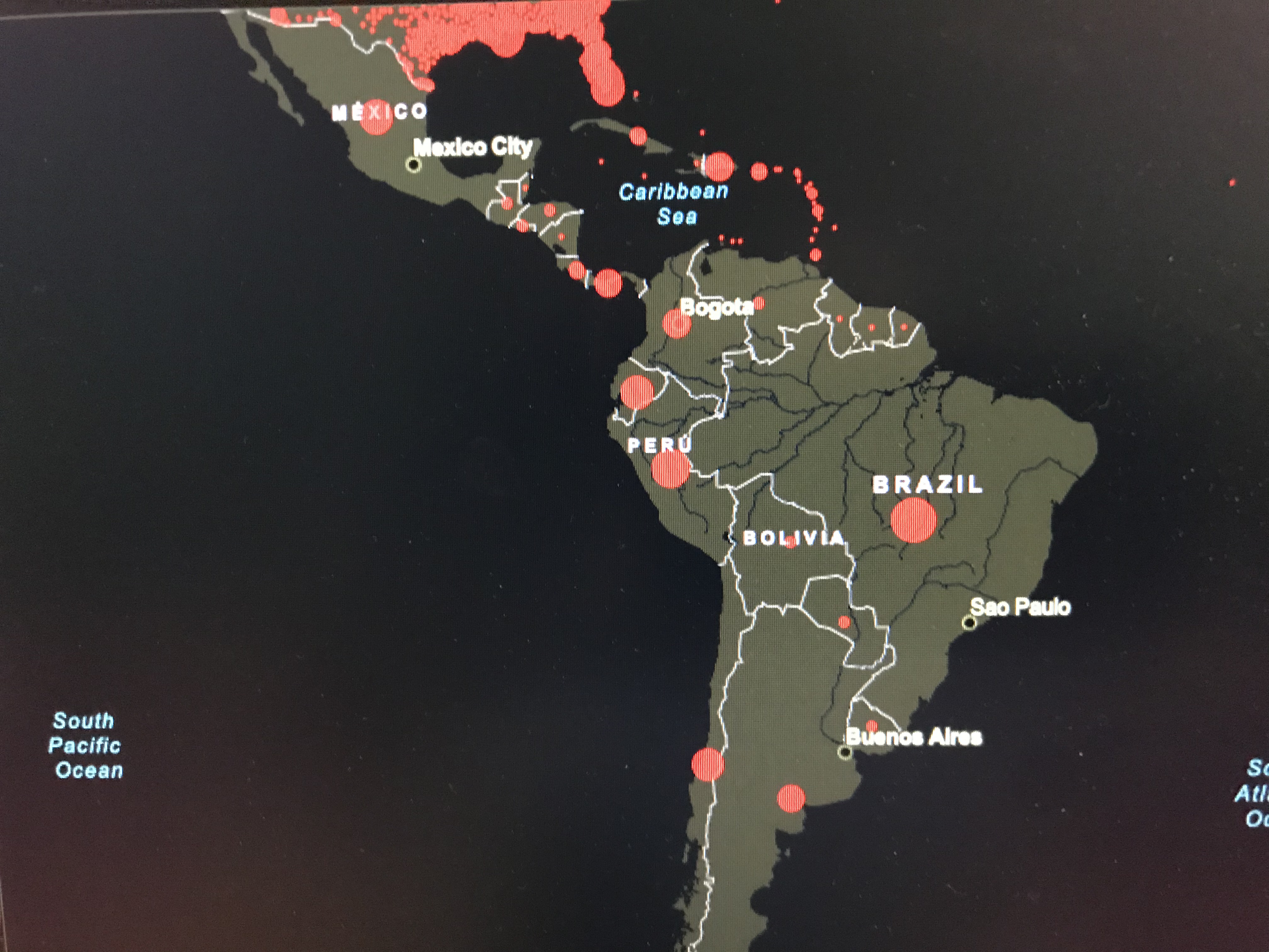 Covid Infection Rates in LAC