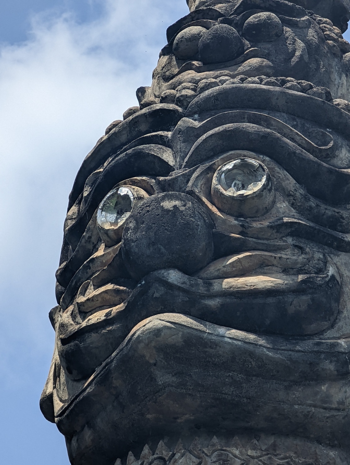 A photo of a Buddha statue taking in Laos.