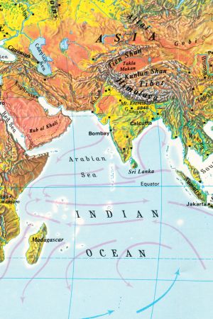 Map of the Indian Ocean