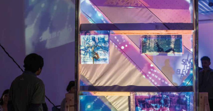 The cover of the Fall 2025 SEAP Bulletin, featuring a group of people viewing a sculpture by artist Sopheak Sam