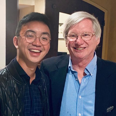 Dustin Liu '19 and Professor Sonnenstuhl